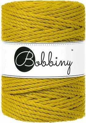 Produktbild von Bobbiny 3PLY Macrame Rope 5 mm 100 m Spicy Yellow Schnur