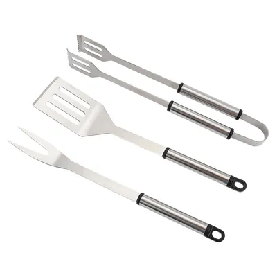 Produktbild von Master Grill&Party MG115 - Set of Grillutensilien mit Gabel, Spaten und Zange, Edelstahl, Grillzubehör of 36 cm