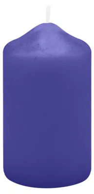 Produktbild von Spitzkopf Stumpen Kerzen Royalblau 9 x Ø 5 cm, 12 Stück