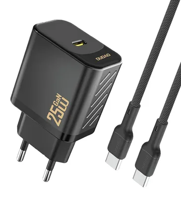 Zdjęcie produktu dla DUDAO Dudao A27CEU Adapter 25Watt 1xUSB-C 1m USB-C to cable included Sort