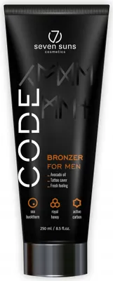 Immagine prodotto di 7dog CODE Bronzer per uomo 250 ml [Tattoo Saver]