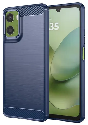 Produktbild von Techsuit - Carbon Silicone Silikonhülle für Motorola Moto G06 / Moto G06 Power – blau