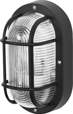 Image de Osram LED Applique Bulkhead Essential Oval E27 noir