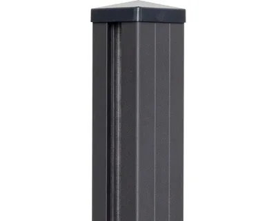 Produktbild von Torpfosten GroJa inkl. Kappe zum Einbetonieren 9 x 9 x 240 cm anthrazit