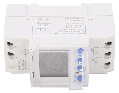 Immagine prodotto di Timer digitale, analogico, programmabile, display a cristalli liquidi retroilluminato TM929AK, 85-265 V, 16 A
