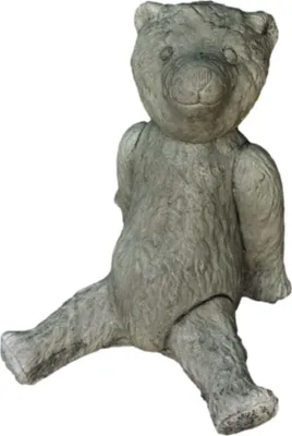 Produktbild von Schöner Teddybär für Garten Balkon oder Terrasse Witterungsbeständig Frostfest aus Steinguss und Neu 42cm H, SU-2273