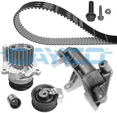 Produktbild von DAYCO KTBWP4160 Zahnriemensatz + Wasserpumpe für AUDI A4 Limousine (8D2, B5) A6 Avant (4B5, C5) für VW PASSAT Variant (3B5) PASSAT (3B2) für SKODA