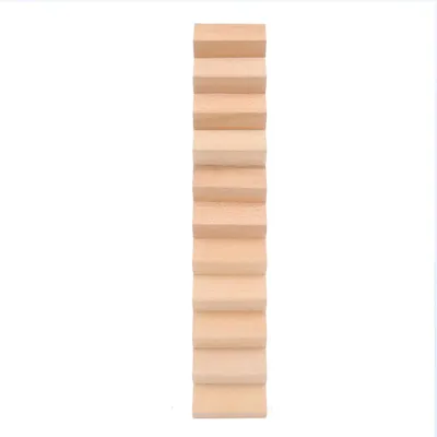 Zdjęcie produktu dla 1:12 miniaturowe drewniane schody DIY schody dekoracyjne akcesorium do domku dla lalek Schody bez poręczy