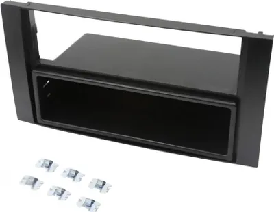 Image de Audioproject A119 - Cache-radio double DIN avec compartiment compatible FORD C-Max Focus Fiesta Fusion S-Max C-Max Kuga noir