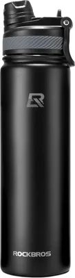 Zdjęcie produktu dla Bidon termiczny Rockbros 35210029002 rowerowy na napoje 620 ml - czarny
