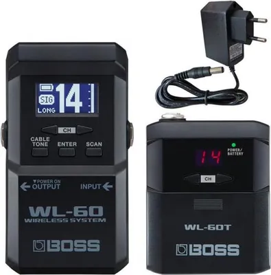 Immagine prodotto di Boss WL-60 sistema radio wireless per chitarra con alimentatore