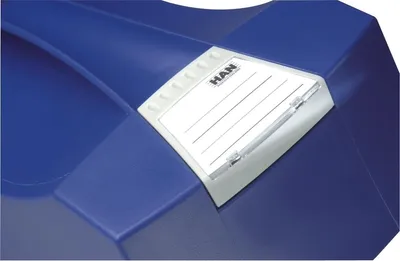 Produktbild von Hängemappenbox Swing 397x154x347mm blau mit Deckel Packung mit 5 Stück