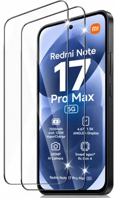 Produktbild von 2x Schutzglas für Xiaomi Redmi Note 17 Pro Max 5G Display Panzerfolie Screen 9H