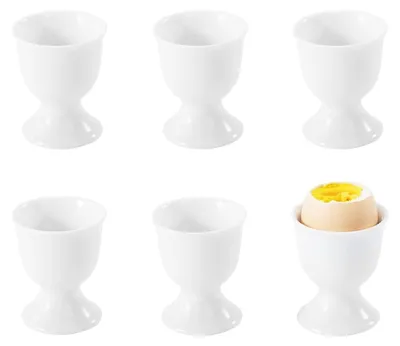 Image de Ensemble de 6 tasses à œufs en porcelaine, idéal pour le petit-déjeuner