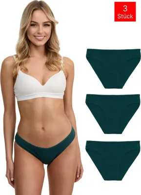 Produktbild von Tazzio Damen Slip 3er-Pack F941 (Grün, L)