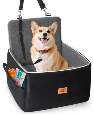 Hundeautositz 52x52x50 cm, waschbar, mit Leine, für kleine Hunde