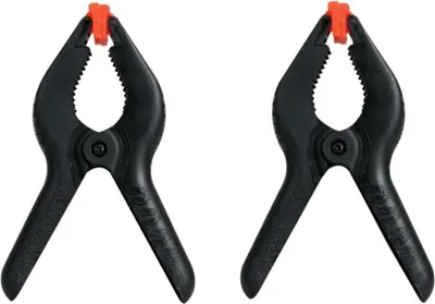 Produktbild von Toolland Klemmen, Nylon, 150 mm (6), 2 Stück, Schnellverschluss, Schwarz