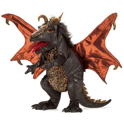 Produktbild von Folkmanis Black Dragon, Handpuppe, Tier, 1 Stück(e)
