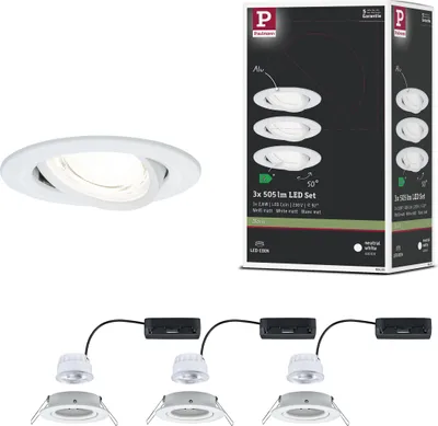 Immagine prodotto di Paulmann Luce da incasso a LED Nova set da 3