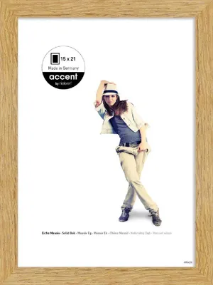 Obrázek produktu pro Dřevěná ráma Nielsen Accent pro fotografie, skandinávský styl, masivní dřevo, rozměry 15x21 cm, buk