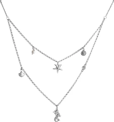 Produktbild von V Collier 925/- Sterling Silber 42+3cm weiß 301250182