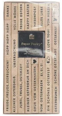 Produktbild von Stempelset Frohe Ostern100%, 26 Stempel