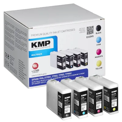 Produktbild von KMP Patrone Epson T7901-T7904 Multip. 2700-3000 S. E220YX remanufactured