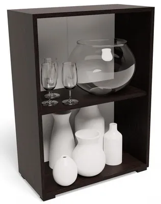 Produktbild von MATKAM Elegantes Bücherregal 80 EX3, robust und hochwertig, Ideal für Zuhause und Büro, (Wenge)