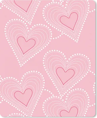 Produktbild von MuchoWow® Mauspad Mousepad Herzen - Muster - Rosa 19x23 cm - Mousepads - Maus Mat - Pad - Mausunterlage - Mauspads - Spielen