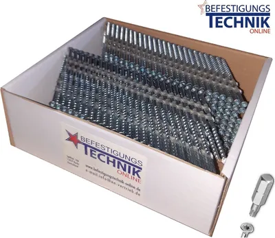 Produktbild von 34° Nagelschrauben 3,2x75mm verzinkt Streifennägel TX15 für Hikoki NR1890DBCL Tjep 1,0M