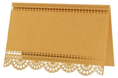 Produktbild von 50PCS Laser Cut Lace Flower Place Cards, Elegante Namenskarten Für Hochzeitstisch Einstellung, Empfang & Buffet, Geeignet