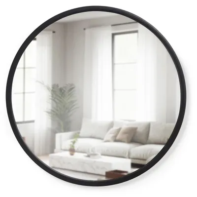 Immagine prodotto di Specchio da parete - Rotondo - 61 cm - Nero