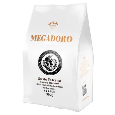 Produktbild von Megadoro Gusto Toscano Kaffeebohnen 500g