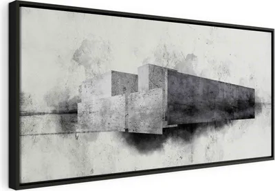 Produktbild von Italienischer Leinwand Leinwandbild - Architectural Variation (1 Part) 120x60 cm Abstrakt a-A-0732-b-a