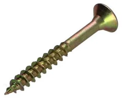 Produktbild von Spanplattenschrauben Senkkopfschraube Pozi N°2 4X35 Teilgewinde Dichromat