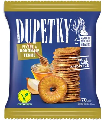 Zdjęcie produktu dla Dupetky talarki cebula, miód, musztarda 70g