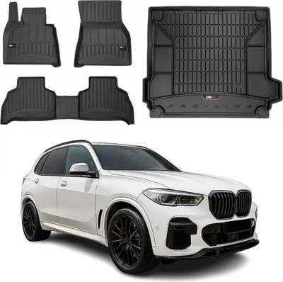 Immagine prodotto di OMAC set tappetini e fodera bagagliaio per BMW X5 G05 2018-2025 gomma nera 4x