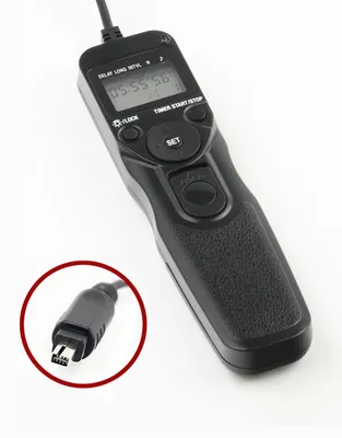 Produktbild von Programmierbarer Minadax LCD Timer Ausloeser N3 fuer Nikon DF, D7100, D7000, D5500, D5300, D5200, D5100, D5000, D3300, D3200, D3100, D750, D610, D600 und D90 - ersetzt MC-DC2