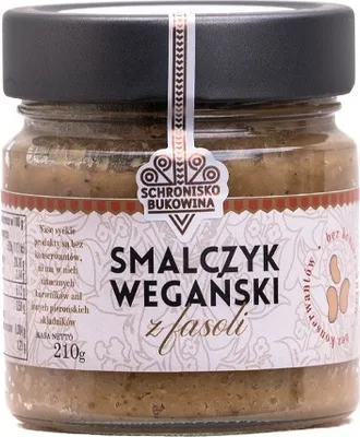 Zdjęcie produktu dla Smalczyk wegański z fasoli 210g - Schronisko Bukowina