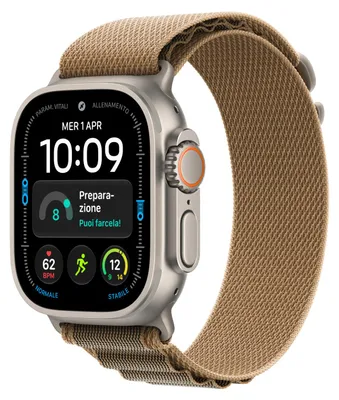 Productafbeelding van Apple Watch Ultra 4, OLED-scherm, touchscreen, 64 GB opslag, Wi-Fi, GPS, 63 gram