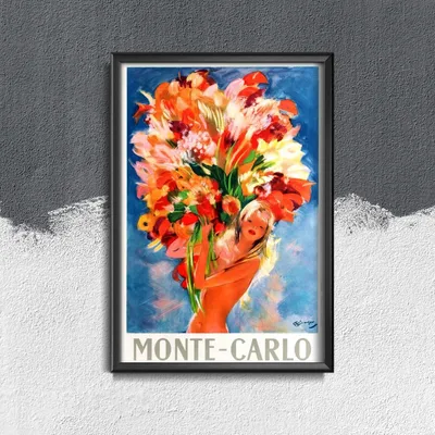 Produktbild von Poster - Canvas - Leinwand - 29,7 cm x 42 cm - Schöne Monte Carlo Monaco