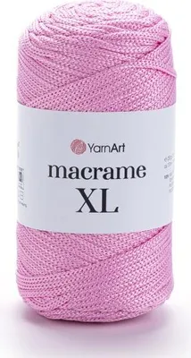 Produktbild von YarnArt Macrame XL 3mm – Polyesterkord für Makramee & Deko | Farbe 147 Puderrosa | Stark, formstabil & leicht zu verarbeiten - 250g