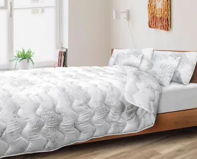 Obrázok produktu pre Paplón s kvetinovým vzorom 180x200 cm, celoročný, antialergický, s potlačou z mikrovlákna, silikón