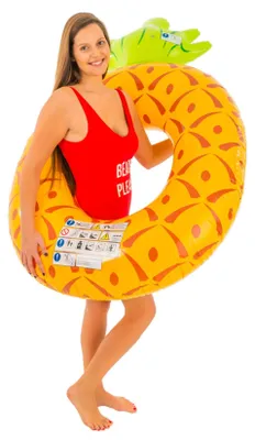 Produktbild von XXL Ananas Schwimmreifen 180 x 115 cm
