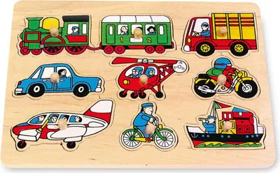 Produktbild von Legler small foot Setzpuzzle „Verkehr“, ab 12 Monate, 7086