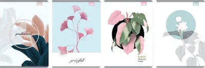 Image de Cahier A5/80 feuilles quadrillé Flower (5 pièces) - Beniamin