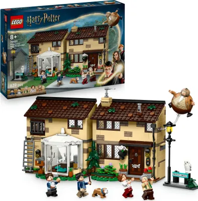 Produktbild von LEGO Harry Potter Ligusterweg: Tante Magdas Besuch – Spielhaus mit  Inneneinrichtung, 5 Minifiguren &  Tante Magda Figur– Der Gefangene von Askaban –Geschenk für Jungen & Mädchen ab 8 Jahren 76451