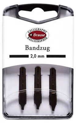 Image de Plume de calligraphie Brause Bandzug, 2 mm, (paquet de 3)