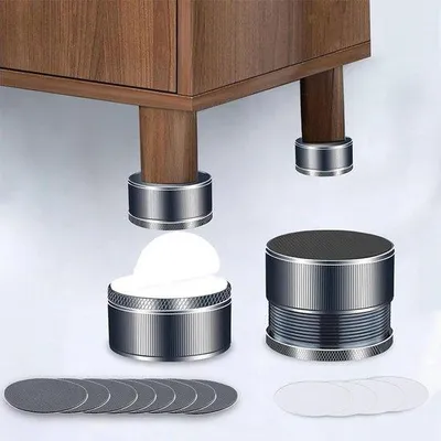 Produktbild von Famanu Möbelverhoger verstellbar - 4 Stück, 23-42 mm Höhe