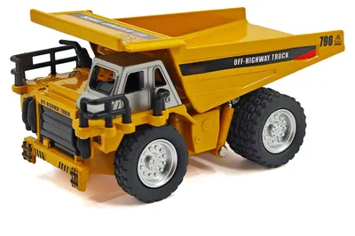 Produktbild von RC-Kipplaster im Maßstab 1:64, ferngesteuerter Mini-Baufahrzeug mit 2,4-GHz-Fernsteuerung, Licht- und Soundeffekten, Demo-Modus und Cruise-Modus